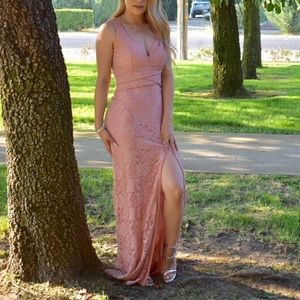 Prom dress/bridesmaid dress  (coral/blush)